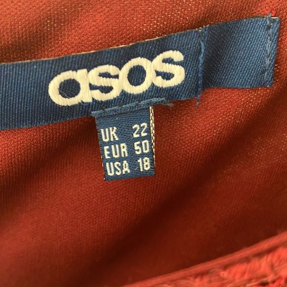 ASOS Lace Cranberry Dress - Picture 2 of 10